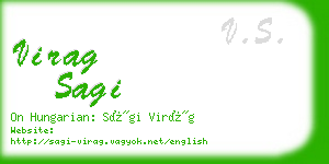 virag sagi business card